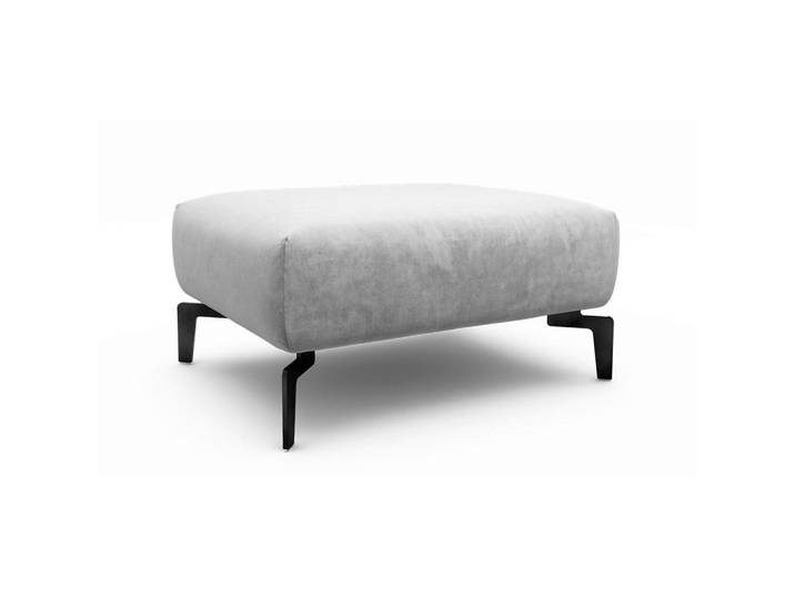 Sensoo Hocker Cosy, Hellgrau, Metall, 90x70x46 cm, Stoffauswahl, Wohnzimmer, Hocker, Sitzhocker