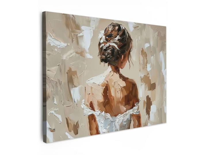 LEINWANDBILD Frau - Farbe - Abstrakt - Beige - Modern Wandbilder 80x60 cm