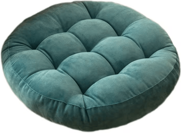 Uplift Curations ZenNest Round Floor Cushion Large Meditation & Seating Pillow For Yoga, Living Room, Kids & Adult Comfort corduroy Water Blue round 16.54 Inches