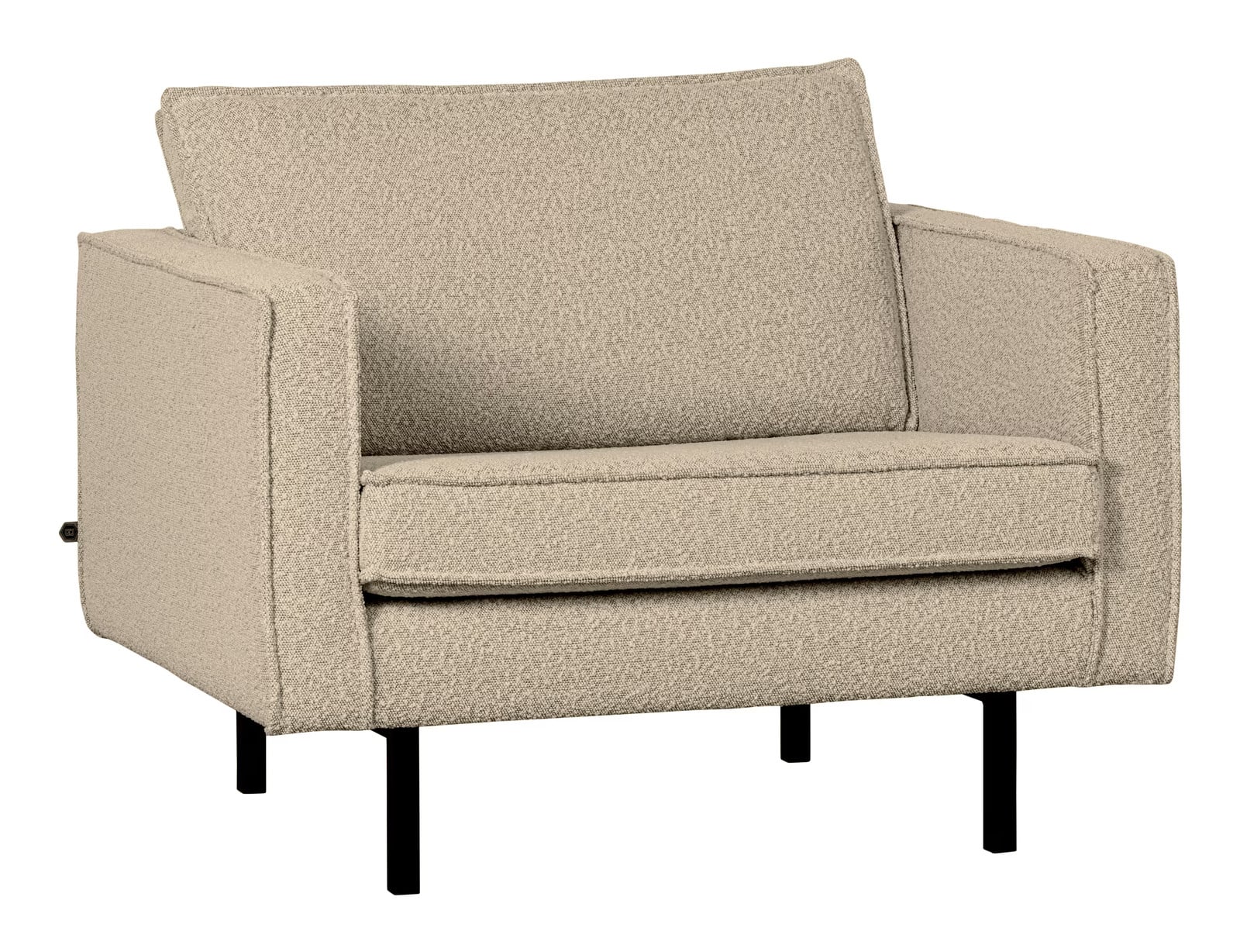 WOOOD Fauteuil Rodeo Bouclé Beige - BePureHome