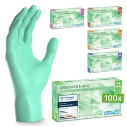 Arnomed Nitril Peppermint Green - Größe L 100 ST