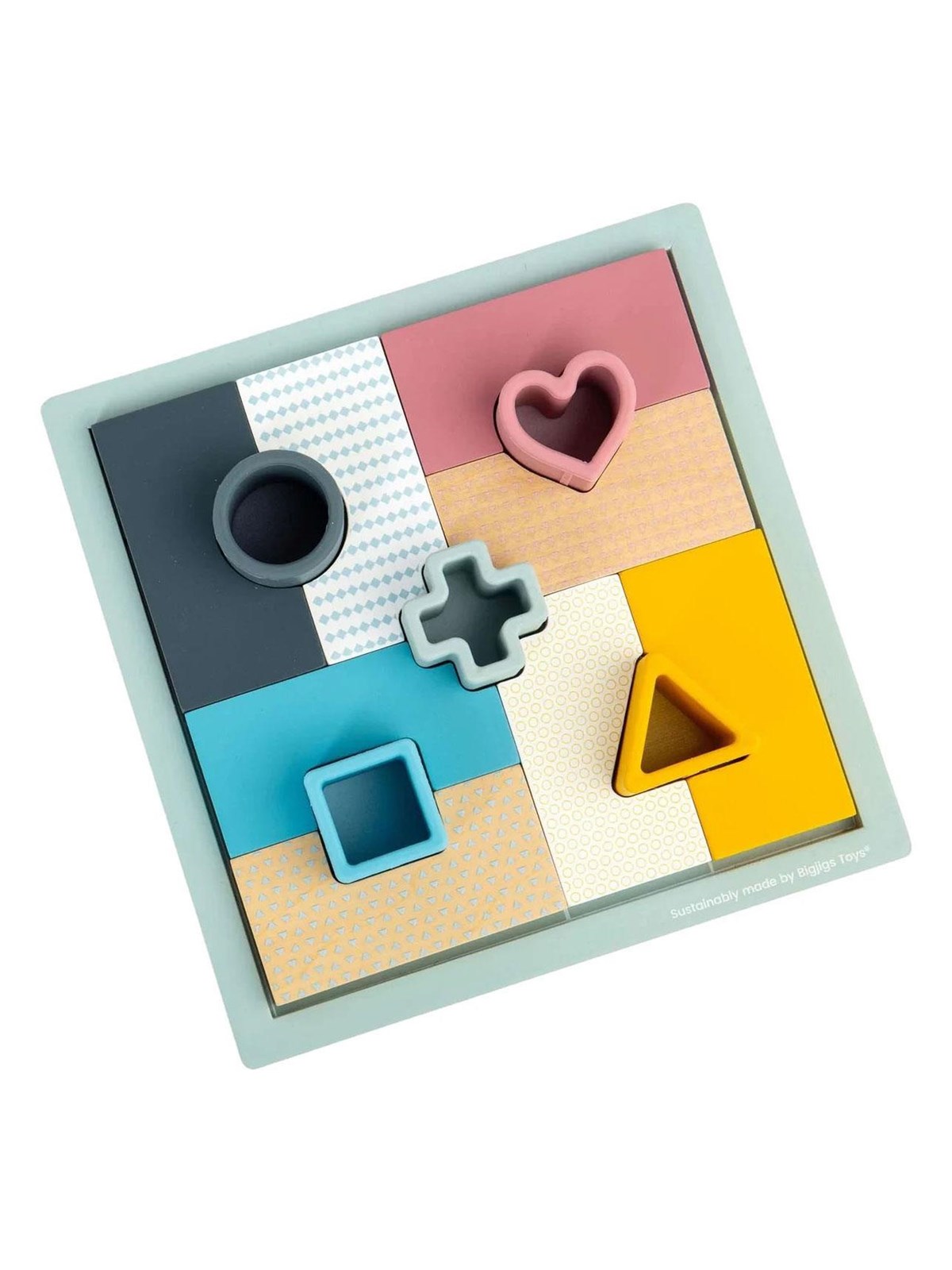 Bigjigs Wooden Mosaic Puzzle - 14 pcs.
