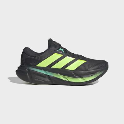Laufschuh ADIDAS PERFORMANCE "ADISTAR 5", Herren, Gr. 42, carbon, signal grün, hi, res grün, Synthetik, Textil, Schuhe Laufschuh, weiche und stabile Dämpfung