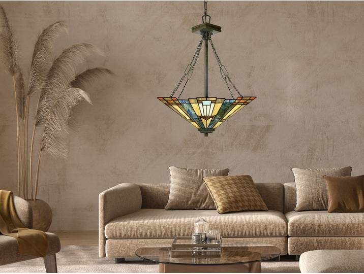 Pendelleuchte Tiffany 3-flammig