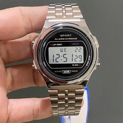 Inspire Daily Merch Luxury Retro Square Electronic Digital Watches Women Men Watch Rose Gold Silver Ladies Wristwatches rose Gold