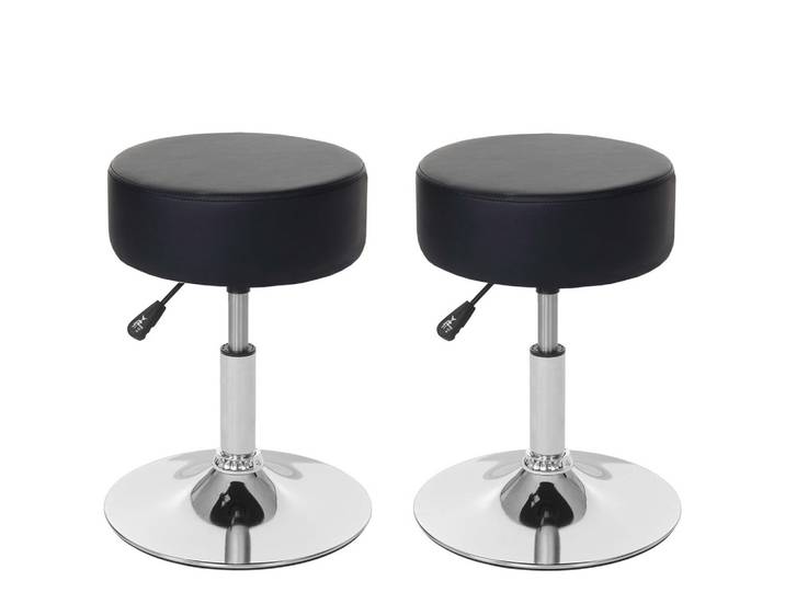 HOCKER Schwarz 2er-Set