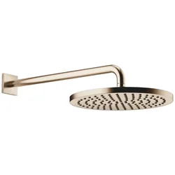 Dornbracht Regenbrause SERIENSPEZIFISCH Light Gold gebürstet PVD, 300 mm Durchmesser, mit FlowReduce-Technologie und Antikalk-System