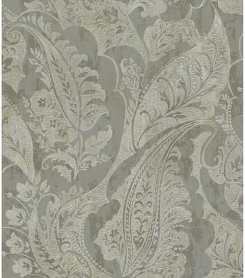 Seabrook Designs Glisten Paisley Unpasted Wallpaper