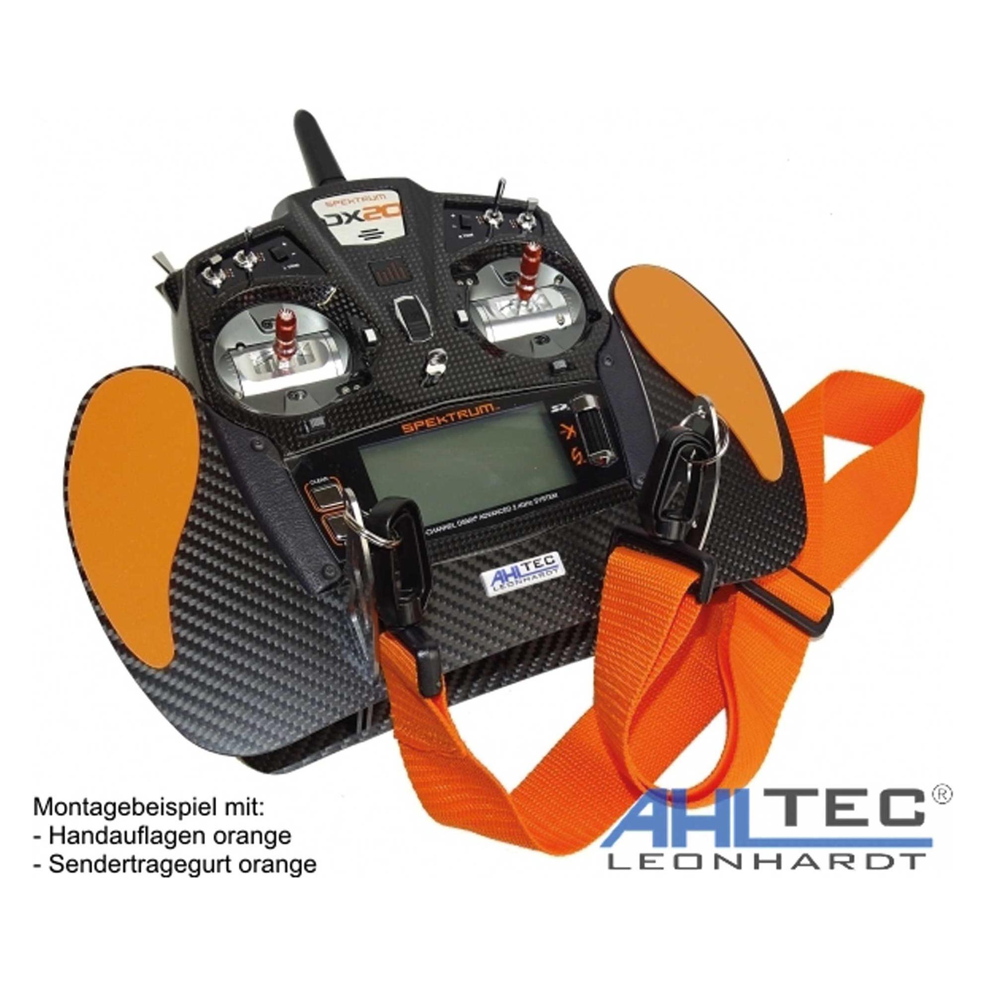 AHLtec handauflage b orange für fast alle carbon senderpulte (HAB-Orange)