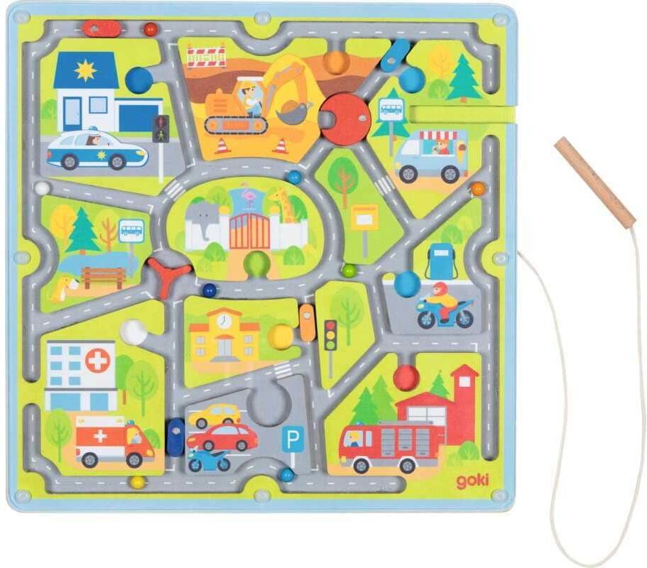 Lernspielzeug GOKI "Kleine Stadt", Kinder, bunt, Lernspielzeug Lernspielzeug bunt Einheitsgröße