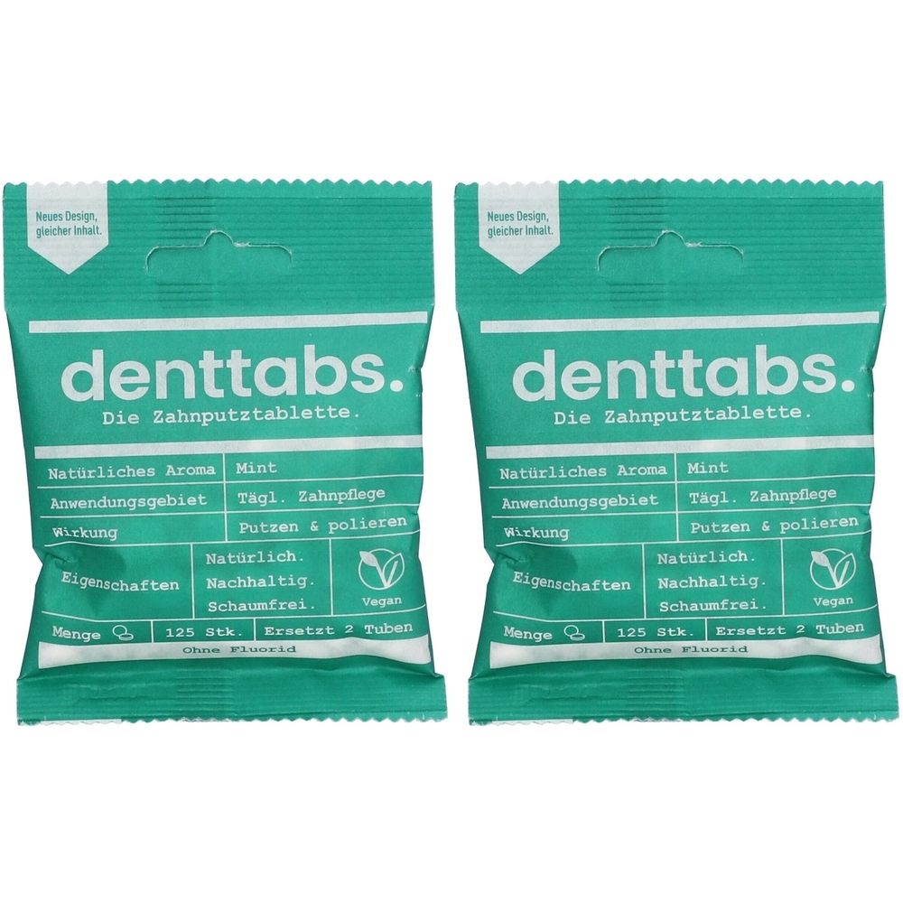 Denttabs Zahnputz Stev O F x2 2x125 St Tabletten