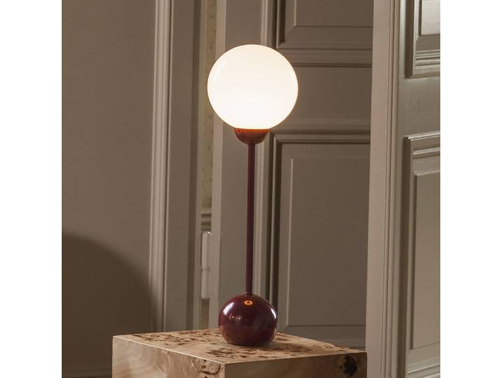 Globen Lighting Tischlampe Ripley, rot, für Wohn- / Esszimmer, Metall, Design, Tischlampe
