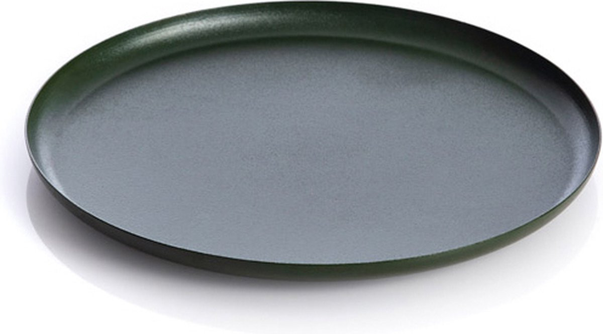 XLBoom Bao Tray Small Groen - Design serveerschaal van roestvrij staal - Ø 25 cm