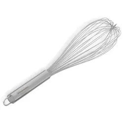 380 mm Edelstahl-Schneebesen, robust und ergonomisch, ideal zum präzisen Mixen in professionellen Großküchen - Equipementpro