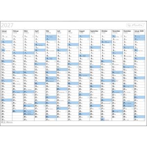 Herlitz Plakatkalender 300014235, Wandplaner, 2026, Jahresplaner, 13 Monate, 86 x 61cm (A1)