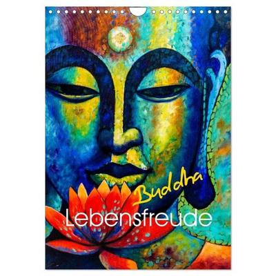 Lebensfreude Buddha (Wandkalender 2027 DIN A4 hoch), CALVENDO Monatskalender