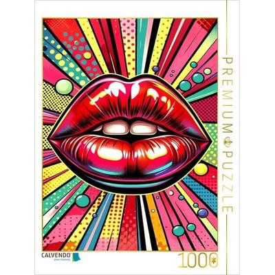 CALVENDO Puzzle Kuss der Muse - Pop Art | 1000 Teile Lege-Größe 64x48cm Foto-Puzzle für glückliche Stunden