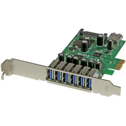 StarTech 7 Port SuperSpeed USB 3.0 PCIe Card, Kontrollerkarte