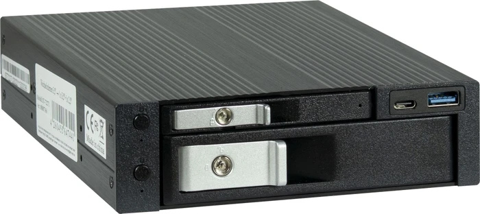 Inter-Tech ST-7227U für 2,5"/3,5" SATA auf 5,25" Position