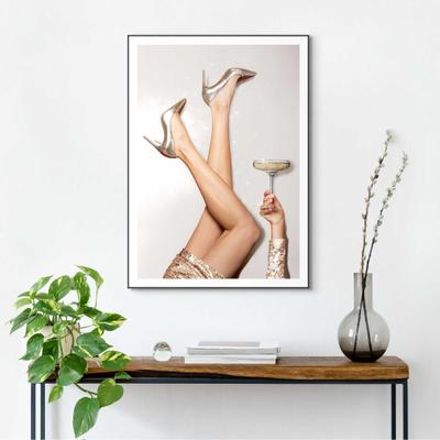 Bild mit Rahmen REINDERS "Celebrate Good Times", gold (farbe bild(er): gold), B:50cm H:70cm T:1,6cm, Holzwerkstoff, Bilder