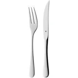 Steakbesteck WMF BLACK (LBH 27x18,30x5,50 cm) - silber - LBH 27x18,30x5,50 cm