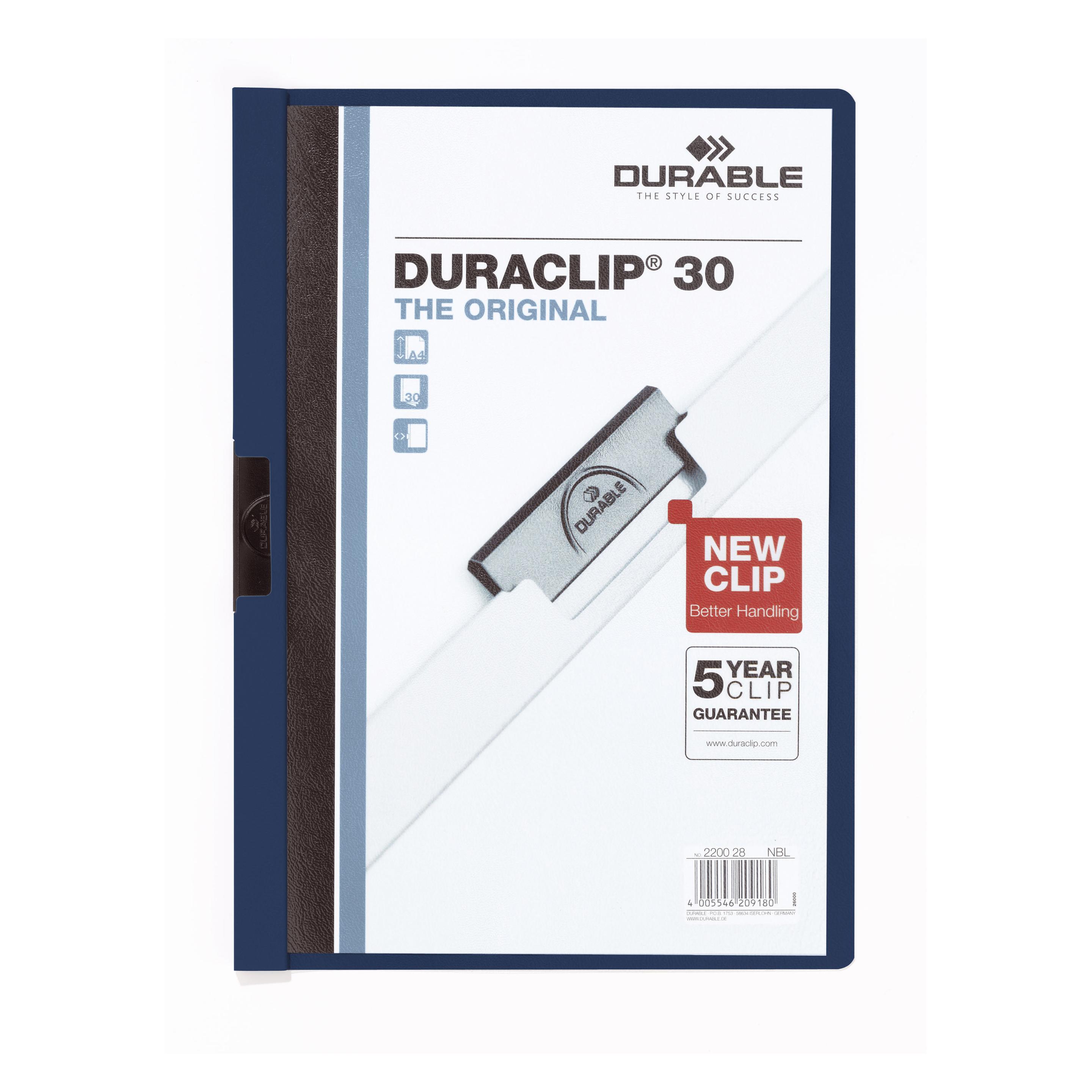 Durable Klemmhefter DURACLIP 30 (A4, 1x) (2200/28)