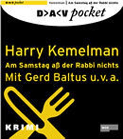 Harry Kemelman - Am Samstag aß der Rabbi nichts, 1 CD - Preis vom 30.09.2026 22:30:23 h