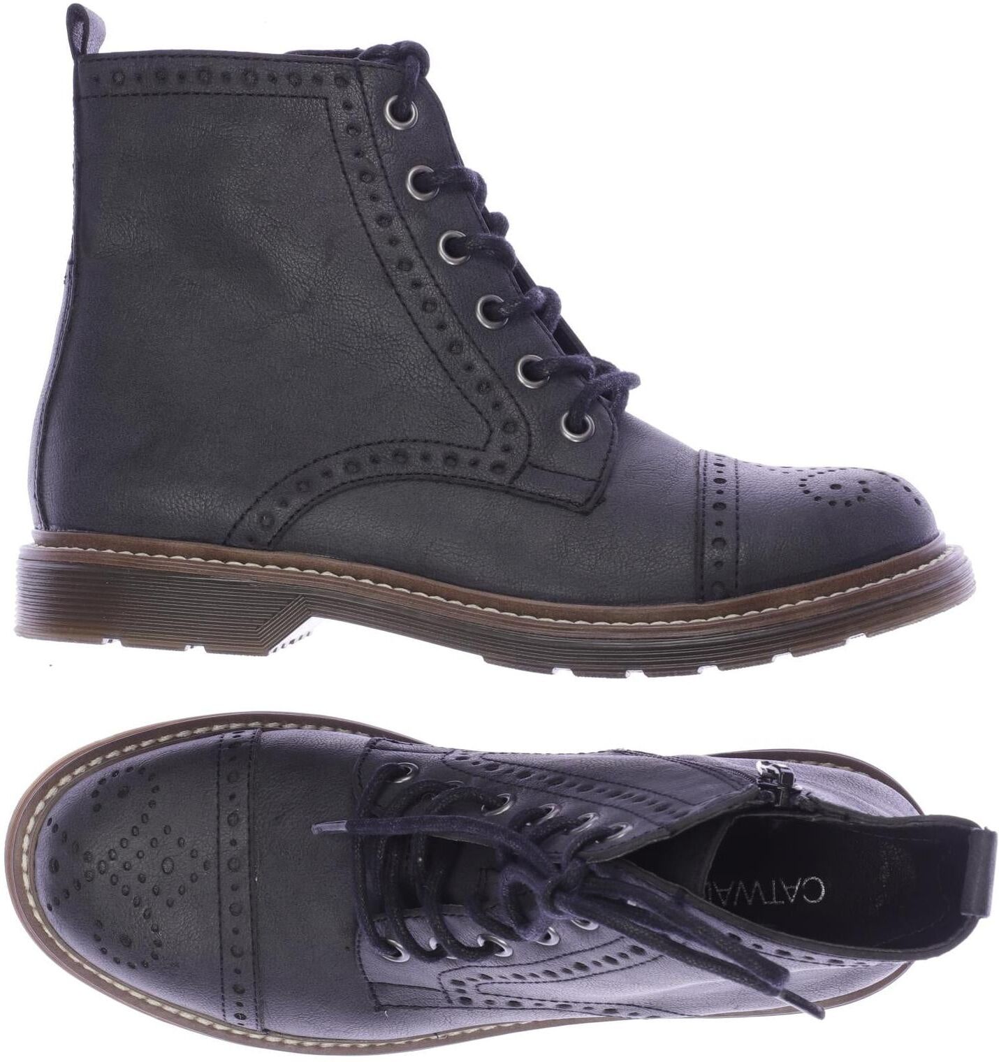 Catwalk Damen Stiefelette, Blau, Gr. EU 36, Kunstleder - Second Hand