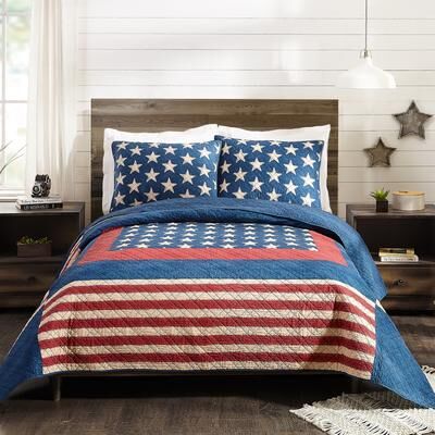 Modern Heirloom Americana Patch Quilt Set