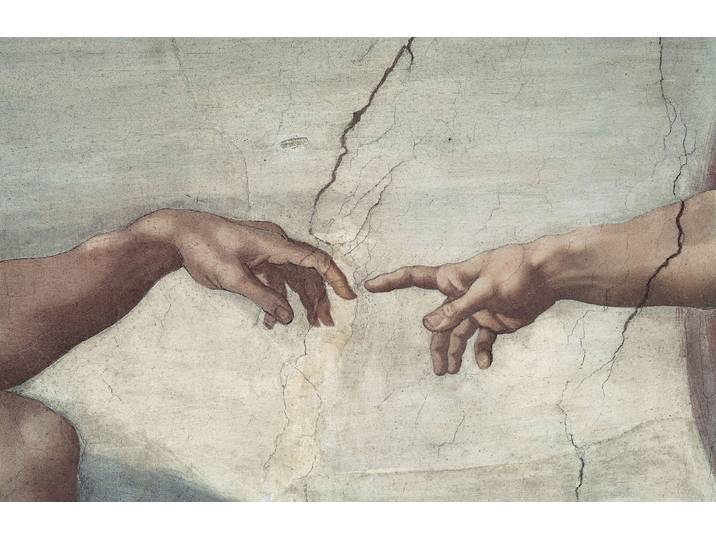 Papermoon MALEREI-VINTAGE MICHELANGELO HÄNDE