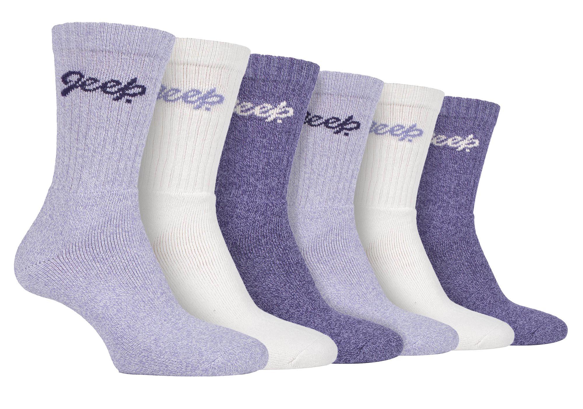 Damen 6er-Pack Wanderstllsocken | Baumwollsocken für die Natur