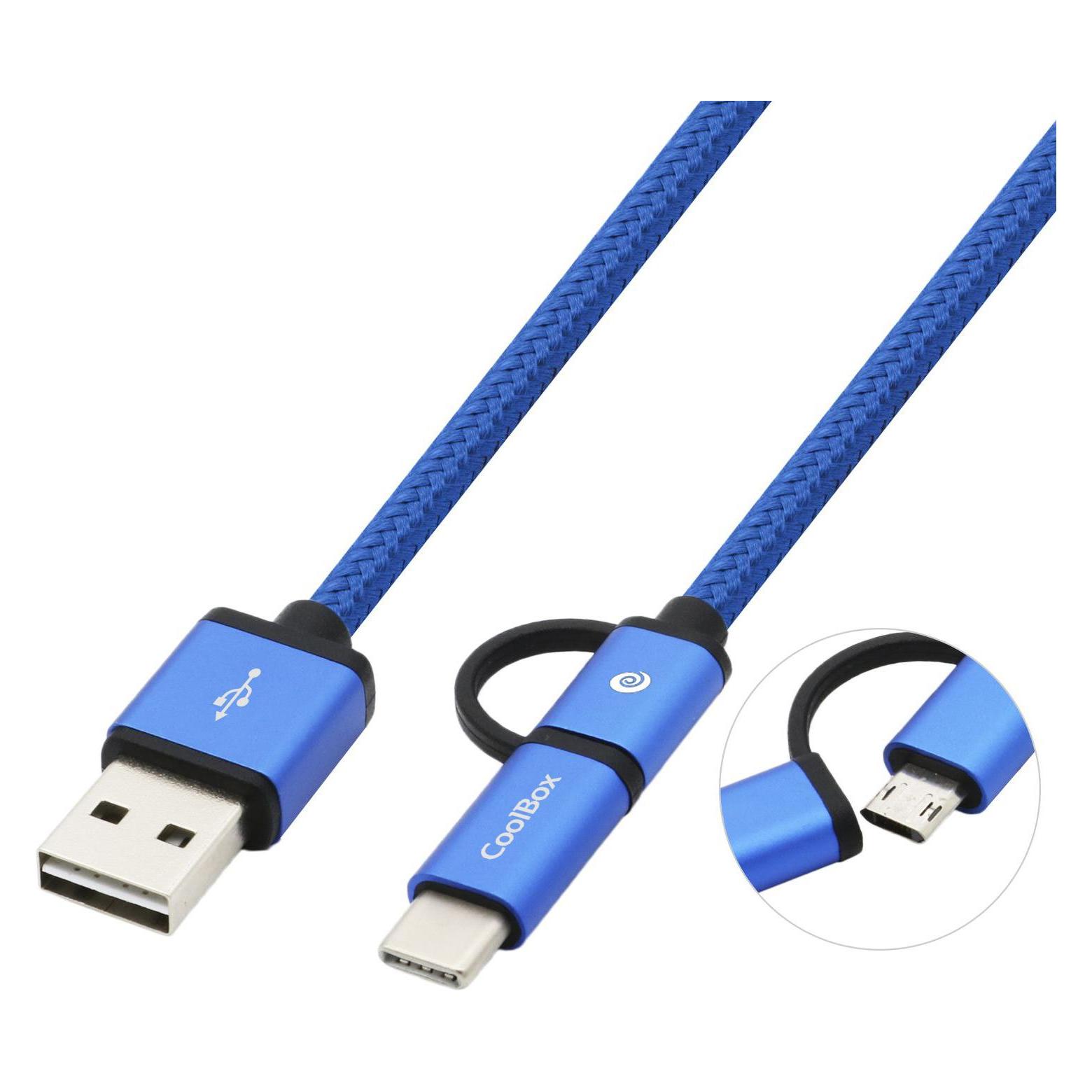 CoolBox COO-CAB-U2MC-BL (1 m, USB 2.0) (COO-CAB-U2MC-BL)