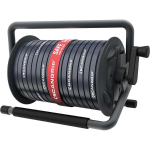 Scangrip Lichtschlauch Rope Light, LED, kaltweiß, für außen, IP65 wasserdicht, 230 V, Trommel mit 25 m