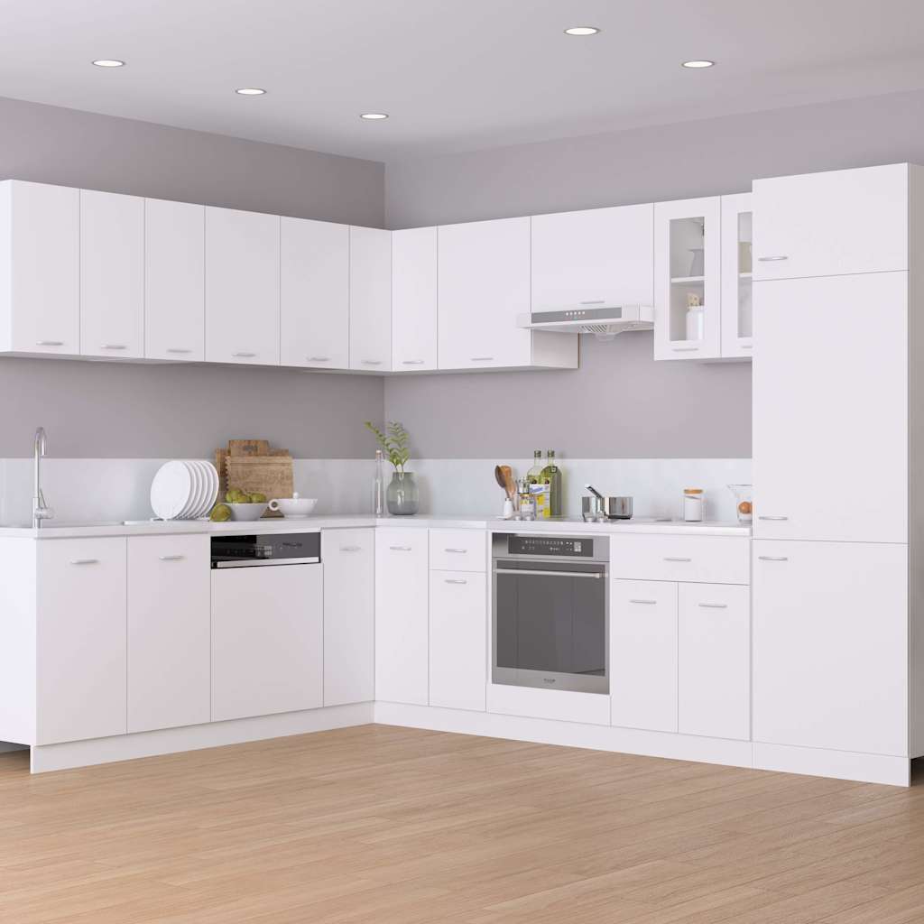 vidaXL Armoire réfrigérée "Lyon" Blanc 60 x 57 x 207 cm Bois d'ingénierie