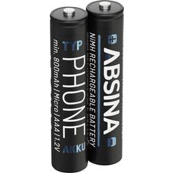 Absina Micro (AAA)-Akku NiMH 1.2 V 2 St. 401001-2