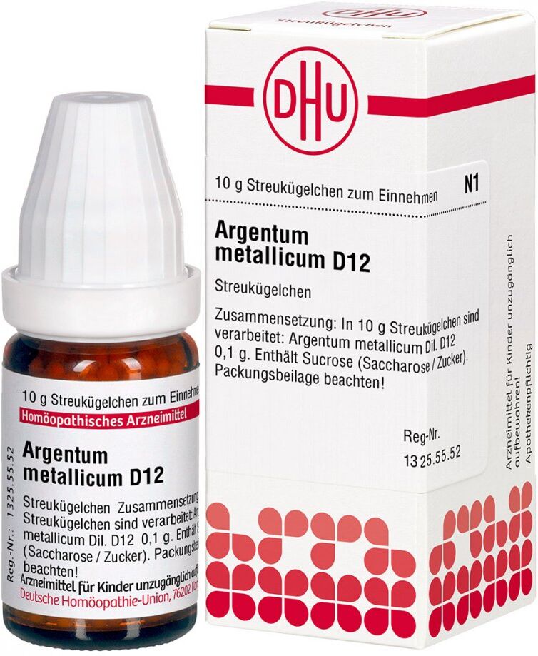 DHU Argentum Metallicum D12 Globuli 10g