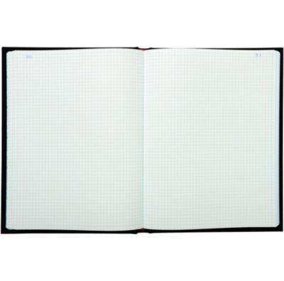 Exacompta Kladde A4 Leineneinband schwarz, kariert, 110 g/m² matt getönt, paginiert, 100 Blatt, kartoniert
