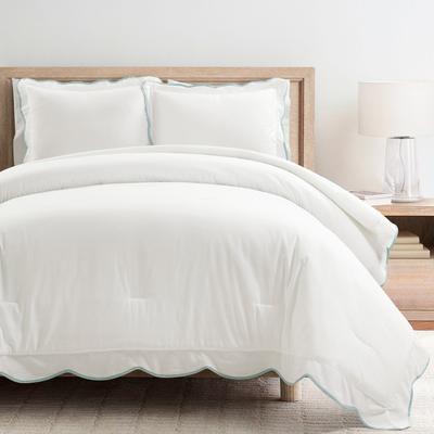 Lush Decor Coastal Chic Scallop Edge Comforter 3 Pieces Set