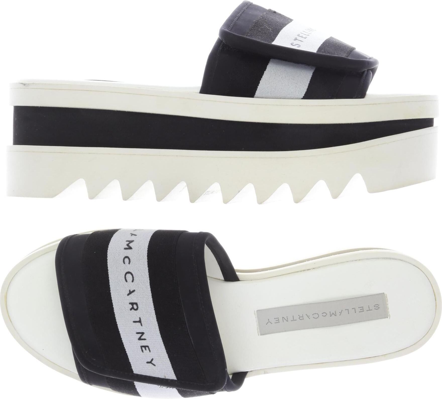 Stella McCartney Damen Sandalen, Schwarz, Gr. EU 37, Kunstleder - Second Hand
