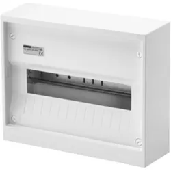 Gewiss, Verteilerschrank, GEWI GW43021S Kleinverteiler AP Tuer nachruestbar 300x245x95mm 1x12TE mit PE/N K