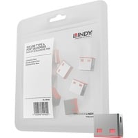 USB Port Schloss (10 Stück) ohne Schlüssel, Diebstahlschutz rot, Code: ROT