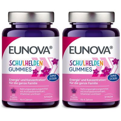 2x Eunova Schulhelden Gummies 2x60 St Bonbons