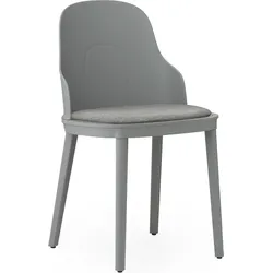 Allez PP Main Line Flax Stuhl grau mit gepolstertem Sitz