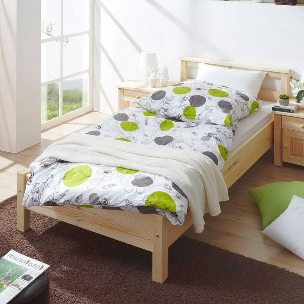 Pharao24.de Jugendbett aus Kiefer Massivholz Massivholz