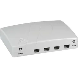 FTTH-BOX-IN-1 - FTTH Anschlussbox 4-fach, indoor