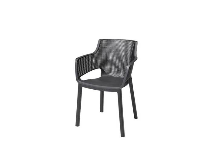 Chaise de jardin Elisa - Lot de 4 - Anthracite - KETER