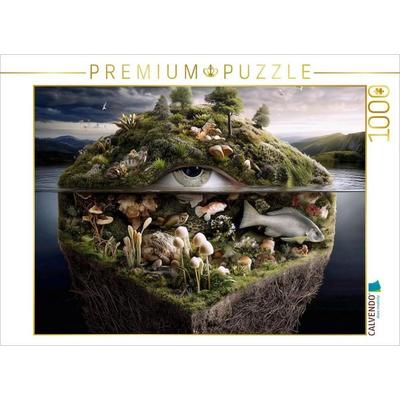 CALVENDO Puzzle Auge der Natur | 1000 Teile Lege-Größe 64x48cm Foto-Puzzle für glückliche Stunden