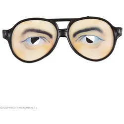 Lustige Brille mit Augen – Spaßiges Accessoire für  Mottopartys & Karneval