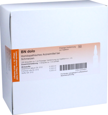 COMBUSTIN Pharmazeutische Präparate GmbH BN dolo Ampullen 100 St 00554661