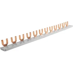 1P Phasenschiene Gabel 12-polig 16mm2 PS/G Schiene Sammelschiene 100A Schteiner DV-6251-PSG